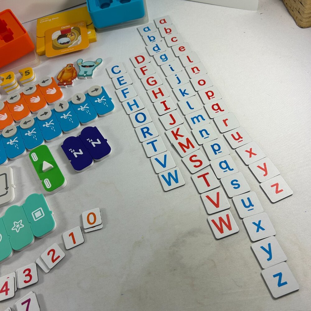 Mixed Osmo Learning Lot Incomplete Letters Numbers & More - Picture 7 of 8